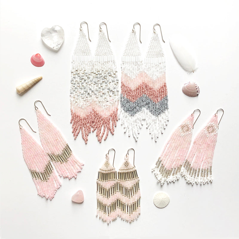 What I've been doing for the last few months - Limited Edition Seed Bead Earrings now available!