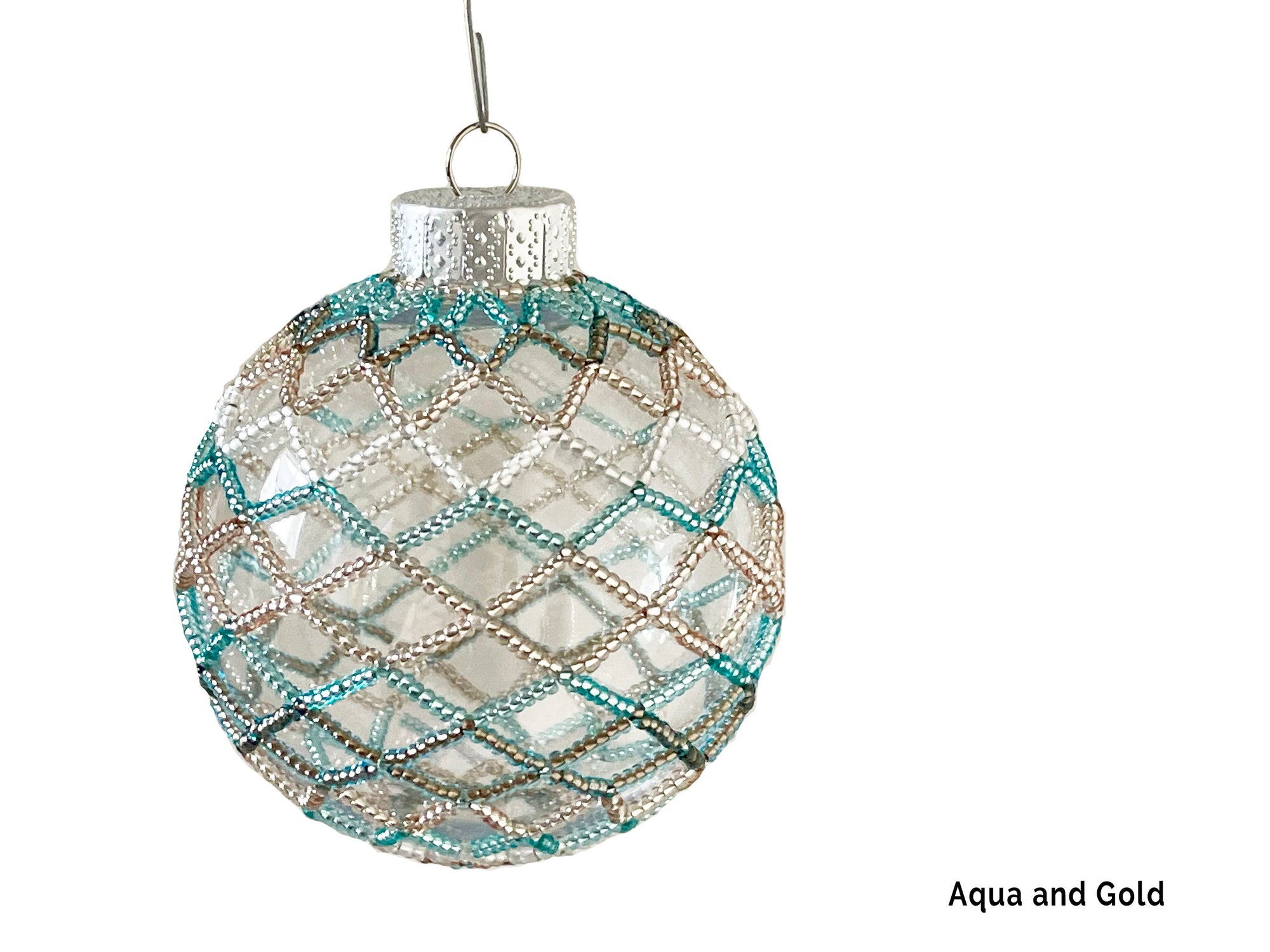 Hand Beaded Bulb Christmas Ornament - Tanya Madoff