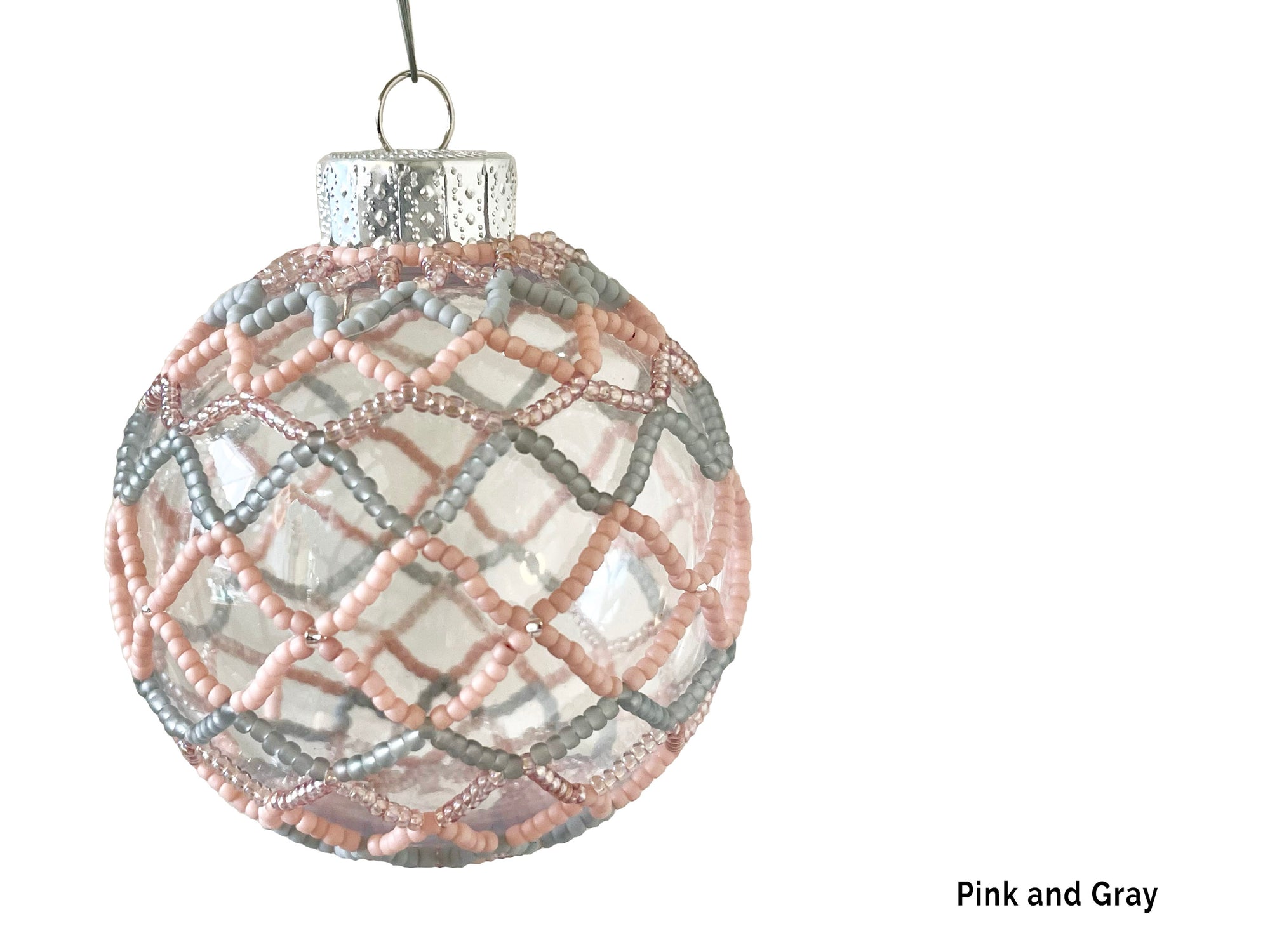 Hand Beaded Bulb Christmas Ornament - Tanya Madoff