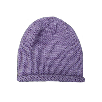 Organic Merino Wool Baby Hat - Hand Dyed Lilac