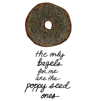 The Only Bagels for Me 8x10 Art Print by Tanya Madoff